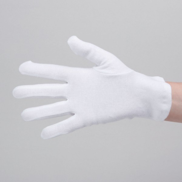 Cotton gloves, white