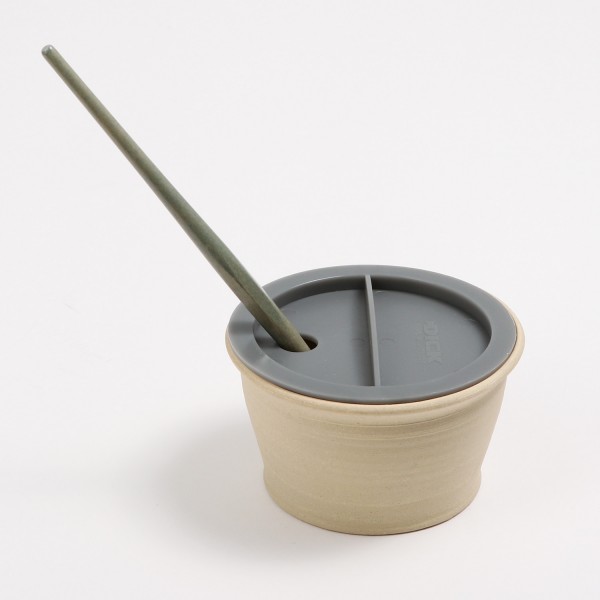 Leimbehälter aus Keramik 250ml mit Kunststoffdeckel